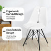Set of 2 Dining Chair Modern Lounge Chair Makeup Vanity Chair Cushioned PU Seat