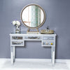 Mirrored Glass 5 Drawers Dressing Table Console Make-up Desk Vanity Table