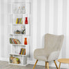 Wooden S-Shaped Bookcase Living Room Modern Display Shelves Storage Unit Divider