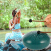 6inch Steel Tongue Drum C-Key Hand Pan Drum Mind Yoga Meditation Blue SNA
