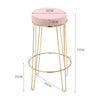 2 Bar Stools Metal Frame Breakfast Chair Kitchen High Counter Seat Pub Restauran