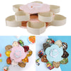 Snack Tray Petal Flower Candy Box Storage Containers Dried Fruit Plate Rotating