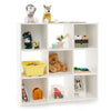 9 Cube Kids Storage Cabinet 4-Tier Bookcase Floor Display Shelf Toy Organizer
