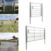 Galvanised Metal Field Farm Equestrian Entrance Security Gate Fence Cross Bar