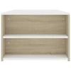 Coffee Table White and Oak 100x60x42 cm Chipboard Furniture