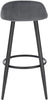 WOLTU 1x Tall Bar Stool, Bar Chair with Backrest, Kitchen Stool, Breakfast Stool
