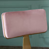 2x Velvet Bar Stools Bar Chairs Breakfast Dining Stools Office Bar Cafe Pink BN