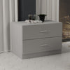 Orlando 2 Drawer Wooden Kids Bedroom Chest Cabinet Modern Storage Cupboard Wide