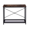 Retro 2Tier Console Table Side/End Table w Mesh Shelf Entryway Hallway Furniture