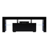 WHITE/BLACK HIGH GLOSS TV DVD CABINET STORAGE FURNITURE UNIT STAND