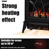 Electric Fireplace Log Burning Flame Effect Stove Fire Heater Thermal Wood 2000W