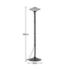 1500W High Tower Heater Garden Standing Space Warmer Electric Halogen Heaters UK