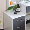 Dressing Table with Drawers, Mirror Stool Set Makeup Desk Vanity Table Bedroom