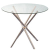 Multi-Type Tempered Glass Dinning Table Set Cafe Bar Restaurant Table w/2/4Chair