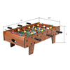 UK Foosball Table Soccer Football Table with 2 Balls Foosball Analog Match