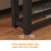 Vintage Console Table Industrial Hallway Table with Metal Stand for Living Room