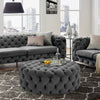 EXTRA LARGE DEEP BUTTON Chesterfield COFFEE TABLE FOOTSTOOL Pouffe Chair Velvet