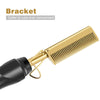 Electric Beard Hair Straightener Brush Comb Hair Flat Curling Iron Heated Hot UK