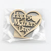 Personalised Mothers Day Gift for Mum Wooden Heart Plaque Freestanding Oak Gift