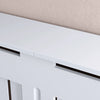 Radiator Cover White Unfinished Modern Traditional Wood Grill Cabinet Shelf MDF