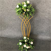 Gold Flower Stand Wedding Party Centerpiece Metal Column Pedestal Display Rack