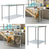 Stainless Steel Catering Kitchen Food Service Worktop Work Table Prep Tables