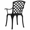 3 Piece Bistro Set Cast Aluminium Black E3H4