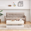 LED Coffee Table Wooden 2 Drawer Storage High Gloss Modern Living Room Furniture