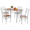 5PCS Dining Table Set Breakfast Kitchen Furniture Dinning Table with 4 Chairs