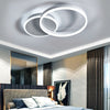 Cool White Chandelier LED Lamp Ring Frame Ceiling Light LivingRoom Pendant Light