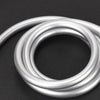 2M Smooth Matt Silver Shower Hose Brass Pipe Standard Bore PVC Long Flexible