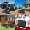 100W Foldable Tempered Glass Solar Panel with Solar Charging Cable Carrying Bag
