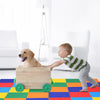 Folding Baby Play Mat Multicolor Kids Crawling Floor Foam Activity Pad 4 Pieces