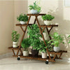 A-Frame 6 Tiered Wood Plant Stand Holder Flower Pot Display Shelving Rack Patio