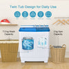 Portable Washing Machine Twin Tube Laundry Washer Spiner Built-in Drain Pump