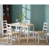 New Solid Wood Dining Table and 4 Chairs Set Home Kitchen Furniture 4 Colours