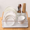 White Washing Up Bowls Plate Drip Tray Sink Bowl Dish Drainer Rack Storage