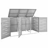Triple Wheelie Bin Shed 207x77.5x115 Stainless Steel W0W0