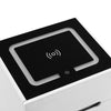 Set of 2 LED Bedside Cabinet Table Wireless Charging 2 Drawer Bedroom Nightstand