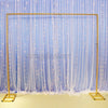 6.6FT Metal Wedding Arch Frame Backdrop Free Standing Flower Balloon Circle Base