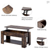 Wooden Coffee Table With Storage Lift Top Up Drawer Shelf Living Room Furniture