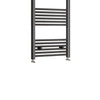 Bathroom Straight Heated Towel Rail Radiator Ladder Warmer Heating Chrome Black