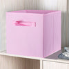 4x Pink Foldable Fabric Storage Cube Boxes Drawer Toy/Book/Cloth