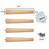 4x Wooden Legs Set Tapered Pine Table Chair Stool Sofa Cabinet DIY 4 Sizes Cone