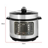 Electric Pressure Cooker 5L Steriliser Slow Cooker Rice Steamer Warmer 900W
