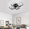 LED Ceiling Light Modern Chandelier Lamp Black Frame Living Room Bedroom Pendant