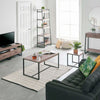 TV Unit Cabinet Stand Dark Wood Effect w/ Storage Drawers & Shelves | VonHaus