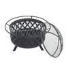 Outdoor Camping BBQ Grill Fire Pit Log Charcoal Burner Barbecue Bonfire Bowl