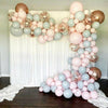 167 Balloon Arch Kit Garland Birthday Wedding Baby Shower Party (Pink/Silver)