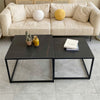 Small Large Square Marble Coffee Table Accent Furniture Center Table Stand Home